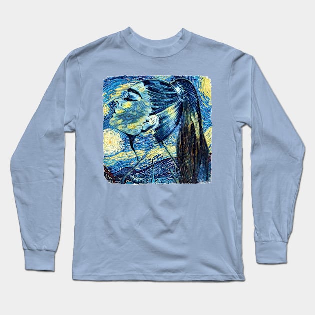 Girl Van Gogh Style Long Sleeve T-Shirt by todos